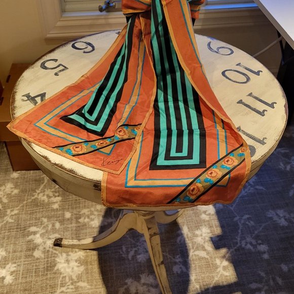 Kenzo Silk Striped Scarf - Picture 3 of 6